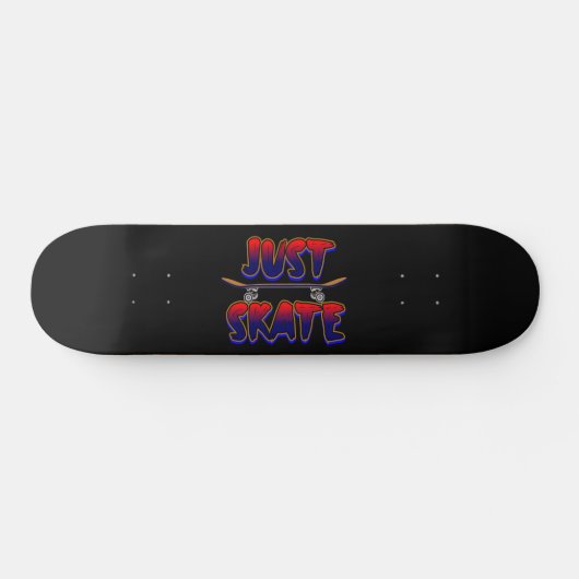 Gewoon Schaats Skateboard Red Blue Skateboarder (Horizontaal)