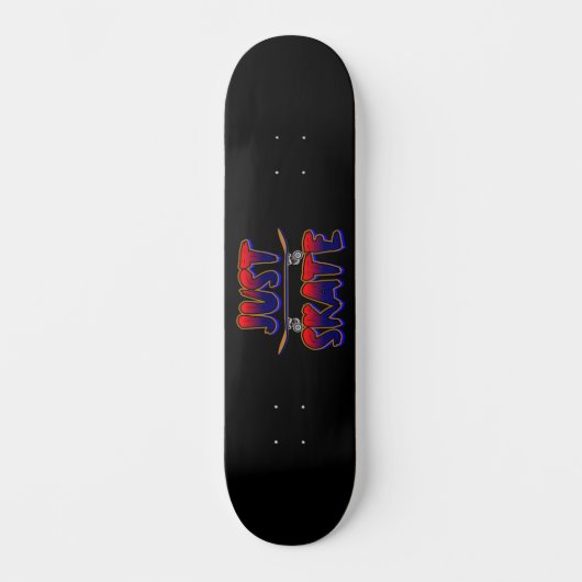Gewoon Schaats Skateboard Red Blue Skateboarder (Voorkant)
