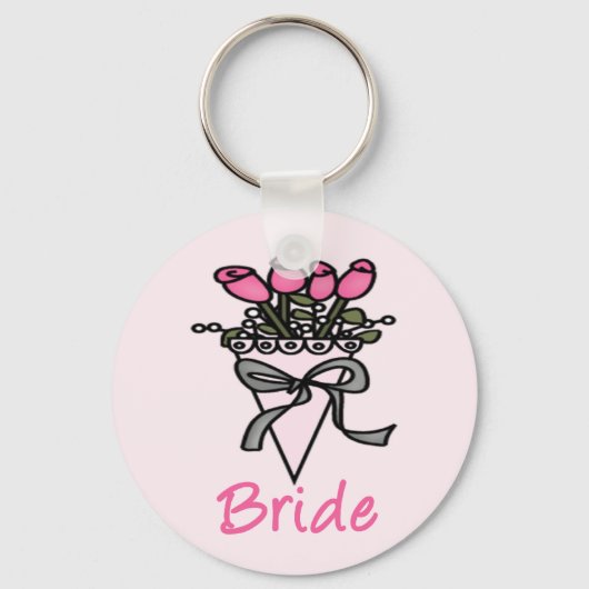 Gewoon Schattig Bridal Bouquet Sleutelhanger (Voorkant)