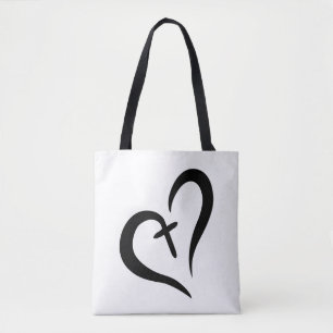 gewoon schattig LOVE + FAITH = BLESSED design   Tote Bag
