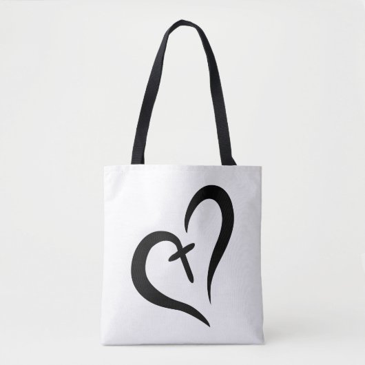 gewoon schattig LOVE + FAITH = BLESSED design | Tote Bag (Voorkant)