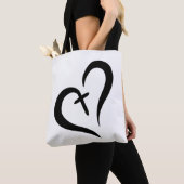 gewoon schattig LOVE + FAITH = BLESSED design | Tote Bag (Dichtbij)