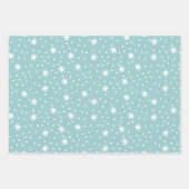 Gewoon Schattigee blauw groene kerstvakantie Inpakpapier Vel (Voorkant 2)