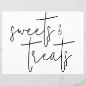 Gewoon schilderachtige dessert tafel teken (Voorkant)