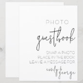 Gewoon schilderachtige foto gastenboek bruiloft te (Voorkant / Achterkant)