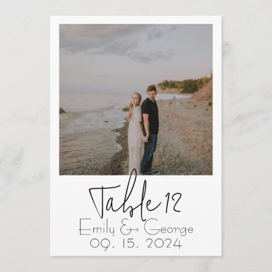 Gewoon schilderachtige tabelnummers kaart (Voorkant)