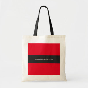 Gewoon schone grijze streep tote bag