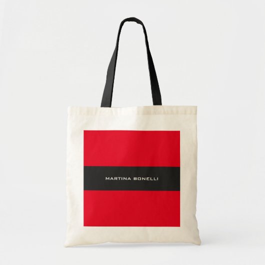 Gewoon schone grijze streep tote bag (Voorkant)