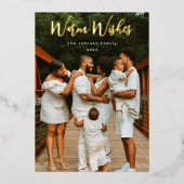 Gewoon Scripted Photo Folie Feestdagenkaart (Voorkant)