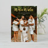 Gewoon Scripted Photo Folie Feestdagenkaart (Staand Voorkant)