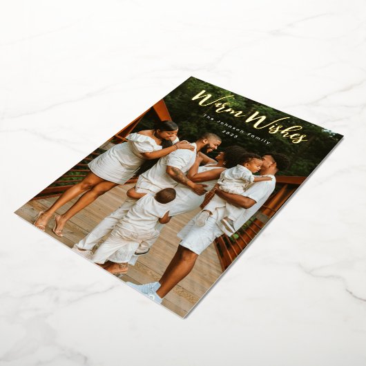 Gewoon Scripted Photo Folie Feestdagenkaart (Gedraaid)