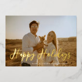 Gewoon Scripted Photo Folie Feestdagenkaart (Voorkant)