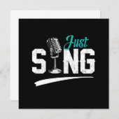 Gewoon Sing Choir Singer Musician Singing Music Gi Kaart (Voorkant / Achterkant)