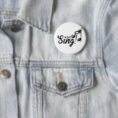 Gewoon Sing Ronde Button 5,7 Cm (In situ)