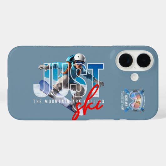 Gewoon Ski | Case-Mate iPhone Case (Achterkant (horizontaal))