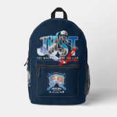 Gewoon skiën | bedrukte rugzak (Voorkant)