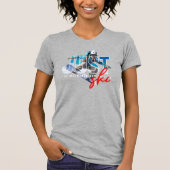 Gewoon Skien | Dames Slank Model T-shirt (Voorkant)