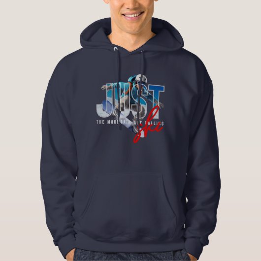Gewoon skiën | MANNEN Hoodie (Voorkant)