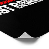 Gewoon Slaan. Grappig Disc Golf Cadeau Disc Golfer Poster (Hoek)
