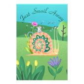 Gewoon slakken slenteren Mooie slak Foto Afdruk (Voorkant)