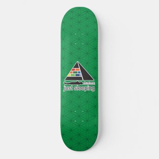 gewoon slapen persoonlijk skateboard (Voorkant)