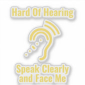 Gewoon Slechthorend Sticker (Voorkant)
