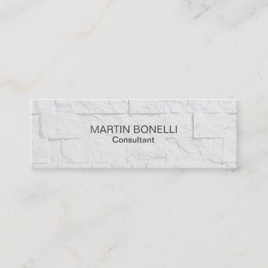 Gewoon Slim Gray Wall Effect Modern Visitekaartje (Voorkant)