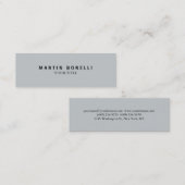 Gewoon Slim Professional Grey Mini Visitekaartje (Voorkant / Achterkant)