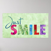 Gewoon Smile Happy Quote 01 Poster (Voorkant)
