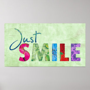 Gewoon Smile Happy Quote 01 Poster