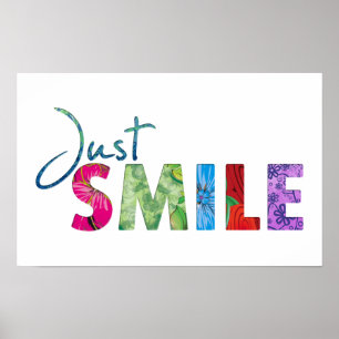 Gewoon Smile Happy Quote 01 Poster