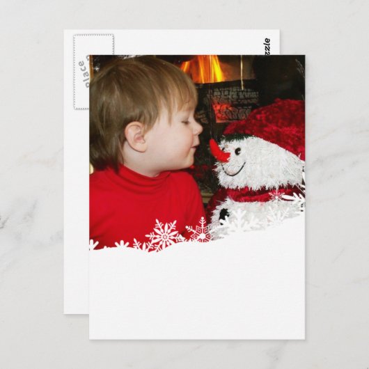 Gewoon sneeuwval... briefkaart (Voorkant / Achterkant)