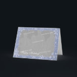 Gewoon Sneeuwvlok Kunst Persoonlijke Fotolijst Opt Feestdagen Kaart<br><div class="desc">Sneeuwvlokken vullen de winterhemel!  Personaliseer deze kaart met je eigen foto in het sneeuwvlok kunstframe en werk de tekst bij met je eigen boodschap. Perfect voor Kerstmis,  Hanukkah,  Yule en andere winter vakantiecorrespondentie en -cadeaus.</div>