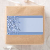 Gewoon sneeuwvlokken Blank Verzendlabels Etiket (Insitu)