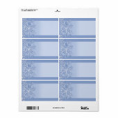 Gewoon sneeuwvlokken Blank Verzendlabels Etiket (Full Sheet)