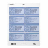Gewoon sneeuwvlokken  verzendlabels etiket (Full Sheet)