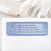 Gewoon Snowflakes Custom Retour Adres Labels (Insitu)