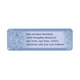 Gewoon Snowflakes Custom Retour Adres Labels