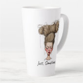 Gewoon, soms! Grappige slechte dag Latte Mok (Rechterhoek)