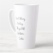 Gewoon, soms! Grappige slechte dag Latte Mok (Linkerhoek)