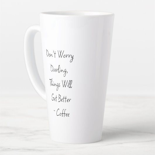 Gewoon, soms! Grappige slechte dag Latte Mok (Linkerhoek)