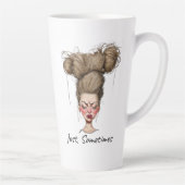 Gewoon, soms! Grappige slechte dag Latte Mok (Rechts)