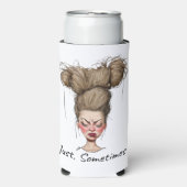 Gewoon, soms! Grappige slechte dag Seltzer Blikjeskoeler (Seltzer Voorkant)