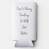 Gewoon, soms! Grappige slechte dag Seltzer Blikjeskoeler (Achterkant)