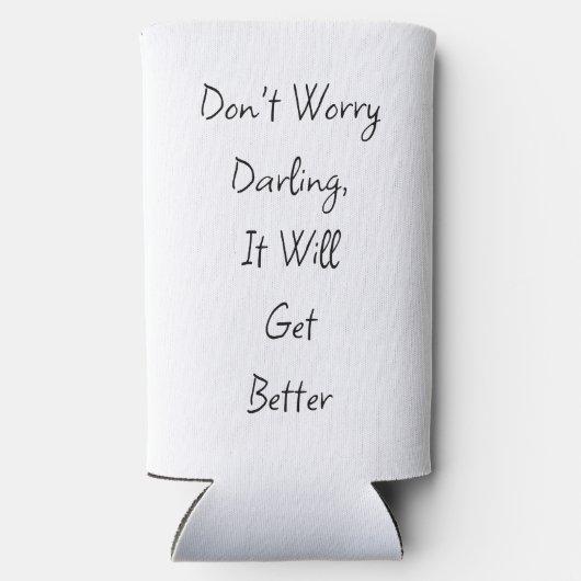 Gewoon, soms! Grappige slechte dag Seltzer Blikjeskoeler (Achterkant)