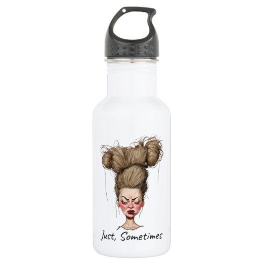 Gewoon, soms! Grappige slechte dag Waterfles (Voorkant)