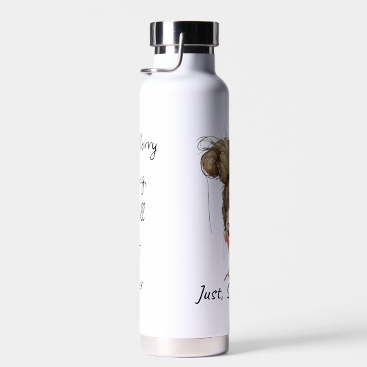 Gewoon, soms! Grappige slechte dag Waterfles (Rechts)