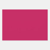 Gewoon Spaans Carmine Rubine Roze tinten 3 tinten Inpakpapier Vel (Voorkant 3)