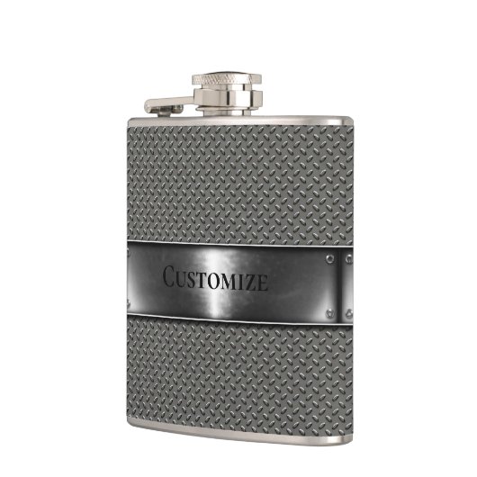 Gewoon staal heupfles (Links)