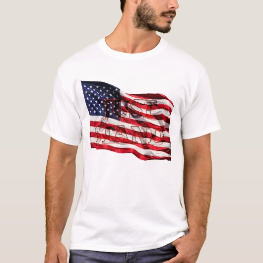 Gewoon staan, Amerikaanse vlag T-shirt (Voorkant)